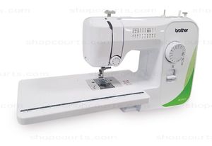 Brother FB1757T, 17 Stitch Basic Mechanical Sewing Machine Full Size, Wide Extension Table, Buttonhole Balance Adjustment, Manual Thread Cutters, 12Lbs