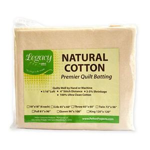 Pellon - NB96 Legacy Natural Unbleached Cotton Quilt Batting