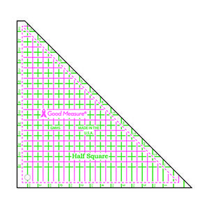 97036: Good Measure GMHS Half Square Ruler by Kaye England