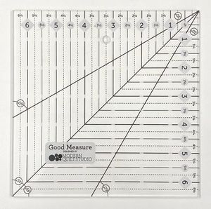 Good Measure MQSSQR Modern Quilt Studio 6.5" Square Up Ruler