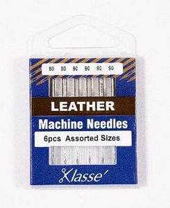 Klasse AA5104.991 30 Leather 3 Assorted Sizes, 6 Needles x 5 Packages, 80/12 (x2), 90/14 (x4) 6 Needles x 5 Packages =30