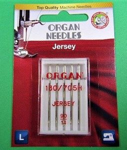 Organ ORG5205-090 Needle Organ Ball Point 90/14 Carded/5 Needles