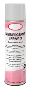 Sullivans 110011 Disinfectant Spray Q - Country Fresh Scent, Case of 12. 20 oz.