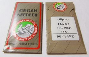97455: Organ 6822-14 Flat Shank 15x1PD Titanium size 90/14 10/pkg