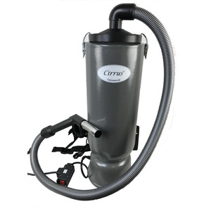 Cirrus DC-120 10 Qt. Backpack Vacuum, Black 1¼" wide Hose, Tool Storage, Tools Sold Separately