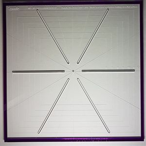 Westalee, WA-CHS6pt- 12.5, CrossHair 12.5', CROSSHAIR RULER, 6 POINT Ruler