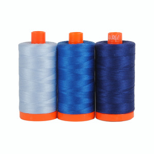 Aurifil Color Builder Como Blue 3pc. Thread Collection