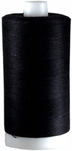 Aurifil Black Cotton Underthread, 60wt 1531 yd. 6 ct.