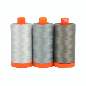 Aurifil Color Builder Milan Grey 3 pc. Thread Collection