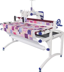 97115: Juki Miyabi J-350QVP S Sit Down 18x10in Longarm Free Motion Quilting Machine/Stand