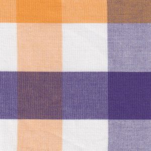 Fabric Finders T115 Purple, Gold, and White Check Fabric