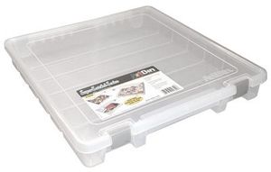 ArtBin Super Satchel Box W/Removable Thread Trays-Translucent 15x14x3.5