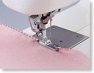 Sliver Rolled Hem Curling Sewing Presser Foot For Sewing Machine Singer Janom MW 