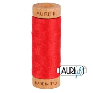 Aurifil 1080-2250 Cotton Mako Thread, 80wt 280m RED