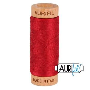 Aurifil 1080-2260 Cotton Mako Thread, 80wt 280m RED WINE