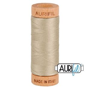98753: Aurifil 1080-2324 Cotton Mako Thread, 80wt 280m STONE