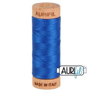 Aurifil 1080-2740 Cotton Mako Thread, 80wt 280m DARK COBALT