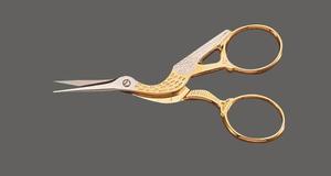 Mundial M108 3 1/2" Stork Embroidery Scissor