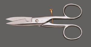 98881:Mundial M252 4 1/2" Buttonhole Scissors, Adjustable Cutting Length, Scissor Length: 4-1/2" - 114mm, Cutting length up to 1-1/4" - 32mm