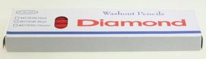 Diamond D783R Washout Textile Pencils, 12 Ct. Red