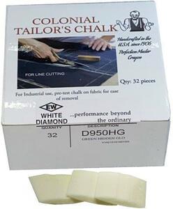 98960: Colonial Tailor's Chalk D950HG Hidden Glo Invisible-Flourescent Crayons, 32 Ct.