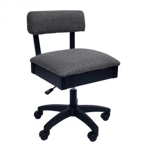 Arrow H8123 Hydraulic Swivel Chair, Under Seat Storage, Lady Gray Fabric