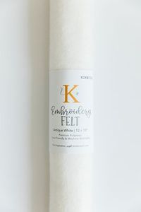 Kimberbell KDKB1324 Embroidery Felt, Antique White