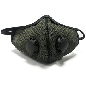 Jansan JS-8145 Sport Face Mask with 1 Filter, Dark Green