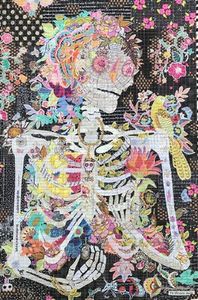 99083: Fiberworks FWLHDCEASED Dee Ceased…The Skeleton Collage Pattern by Laura Heine
