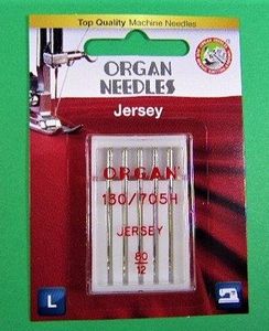 Organ Needle ORG5205-080 Ball Point 80/12 Carded/5 Needles