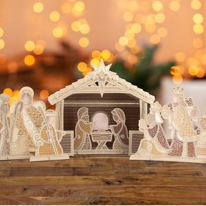 OESD 12817USB Freestanding Nativity Scene