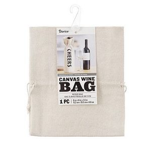 Darice C30075912 Canvas Wine Tote