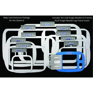 99232: Durkee BLPROSOLII 10in1 Embroidery Hoop Package for Babylock Solaris 1 & 2, Brother XP1, XP2 Luminaire