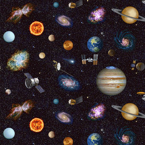 Studio E Planetary Missions 15303-97 Multi Outer Space