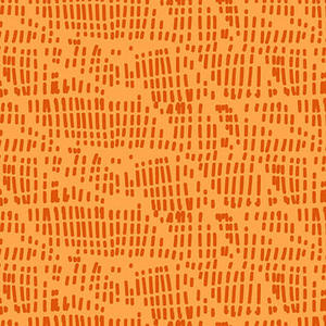 Blank Quilting Points of Hue 9987-33 Orange Interrupted Lines