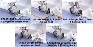 1124: Brother Serger 5 Feet Foot SA210 SA211 SA212 SA213 X67771001