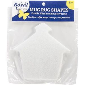 Bosal BOSMRS-12-SCHS Mug Rug Shapes, School House, 4 Pk.