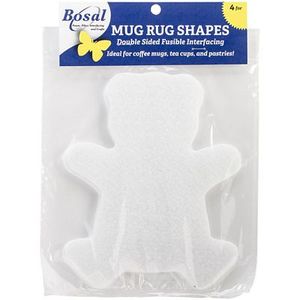 Bosal BOSMRS-12-BEAR Mug Rug Shapes, Bear, 4 Pk.