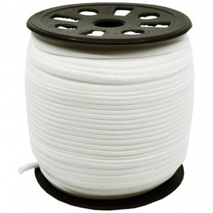 Banded Stretch Elastic GANEL-NB-WHI White - 1/6"