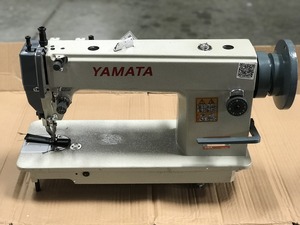 Yamata FY0302 Walking Foot Upholstery Sewing Machine, 6/13mm Foot Lift, 8mm Stitch Length., M Bobbin, Knock Down Power Stand, 2000RPM, Auto Oil Lube, yamata walking foot machine,walking foot machine,leather walking foot machine, Yamata, FY5318, Walking Foot, Industrial, Sewing Machine, (Juki 201), 2000SPM,  6-13mm Foot Lift, 8mm S.L., Big M Bobbin, Large Hook, Power Stand