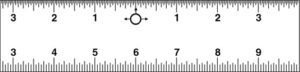 Lance 18" x 1.75" Center Finding Ruler