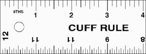 Lance 12" x 1.25" Cuff Ruler