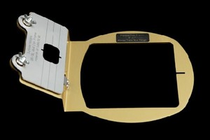 Durkee, 4" x 4", Cap, Frame, Front, Hat, Back, Hoop, Durkee 4x4" Cap Hat Frame for Brother HE1 HE240 LB5000 LB6 NS1750 NV9 PE5 SE3 SE400/25 SE600 SE625 BabyLock Intrigue Sophia Verve Embroidery Machines