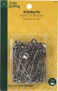 Dritz Quilting D3022A Pins Saf Bast Stl Sz3 40ct