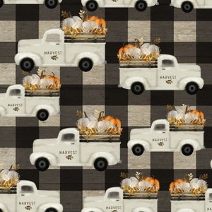 3 Wishes Fabric 3WI18118-MLT-CTN-D Happy Fall Truck