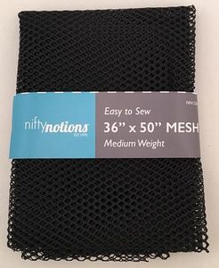 Eversewn NN1236 Black 100% Polyester Mesh Netting Fabric 36inx50in