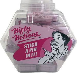 Nifty Notions 7986FB 3/4in Applique Pins Bowl 25 Tins of 200ct each