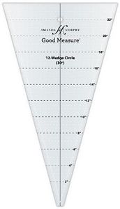 Good Measure GMAM12W Amanda Murphy 12 Wedge Circle Ruler 30 Degrees