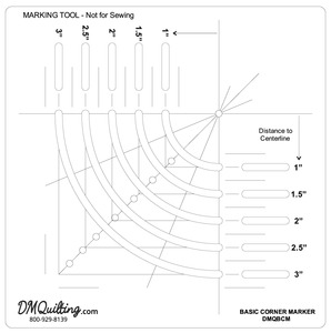 Sew Steady Westalee DA-DMQBCM 6" x 6" Basic Corner Marker by Donna McCauley