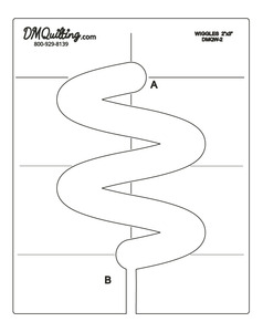 DM Donna McCauley DT-DMQW2 Wiggle Template, 2" x 3" with Shank Options